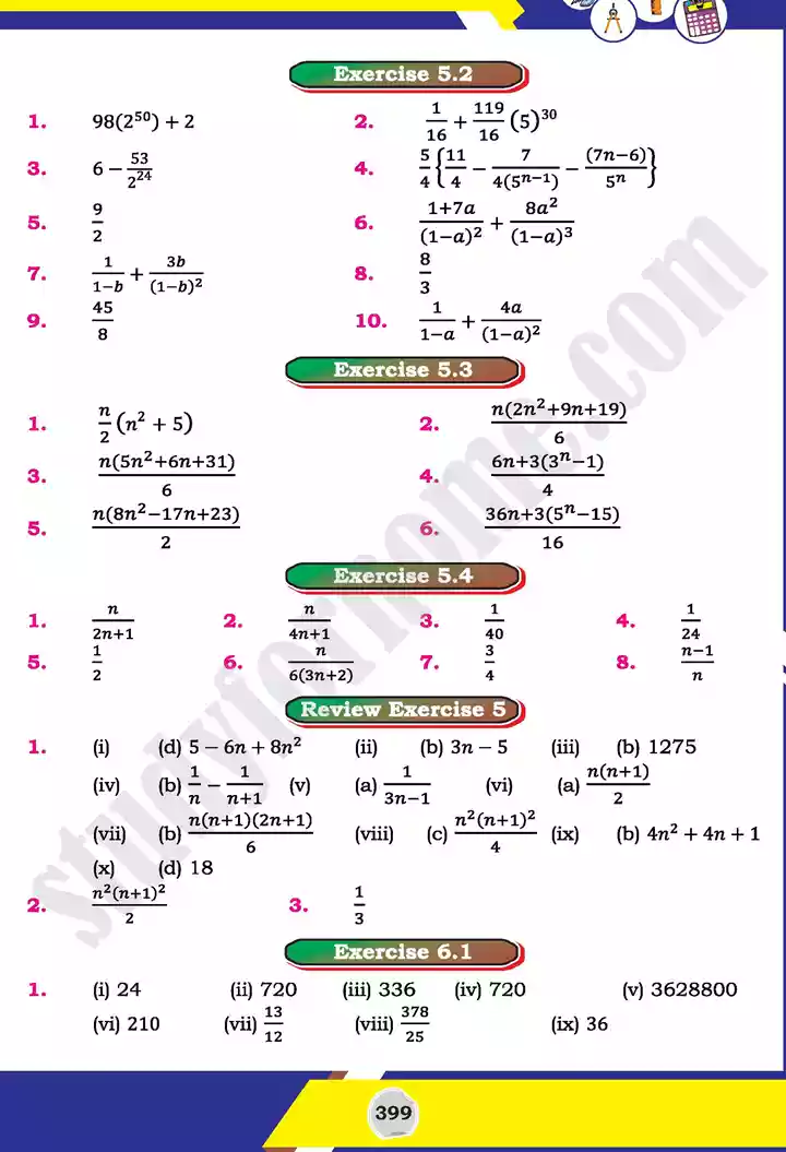 answers mathematics 11th text book 12