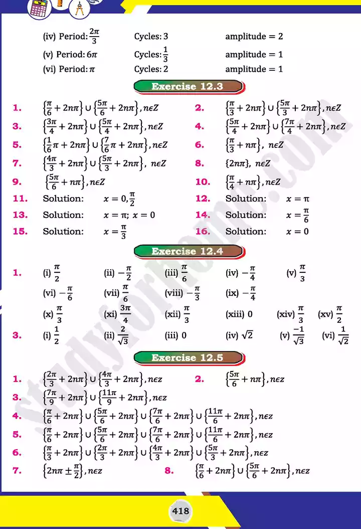 answers mathematics 11th text book 31