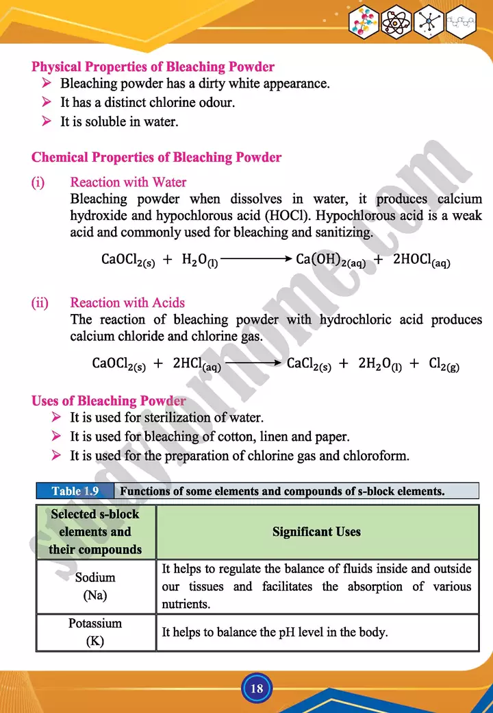 chapter 1 chemistry of representative elements chemistry 12th text book 18