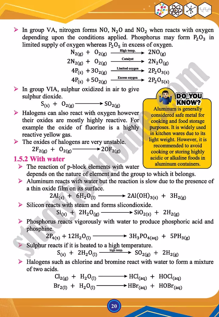 chapter 1 chemistry of representative elements chemistry 12th text book 20