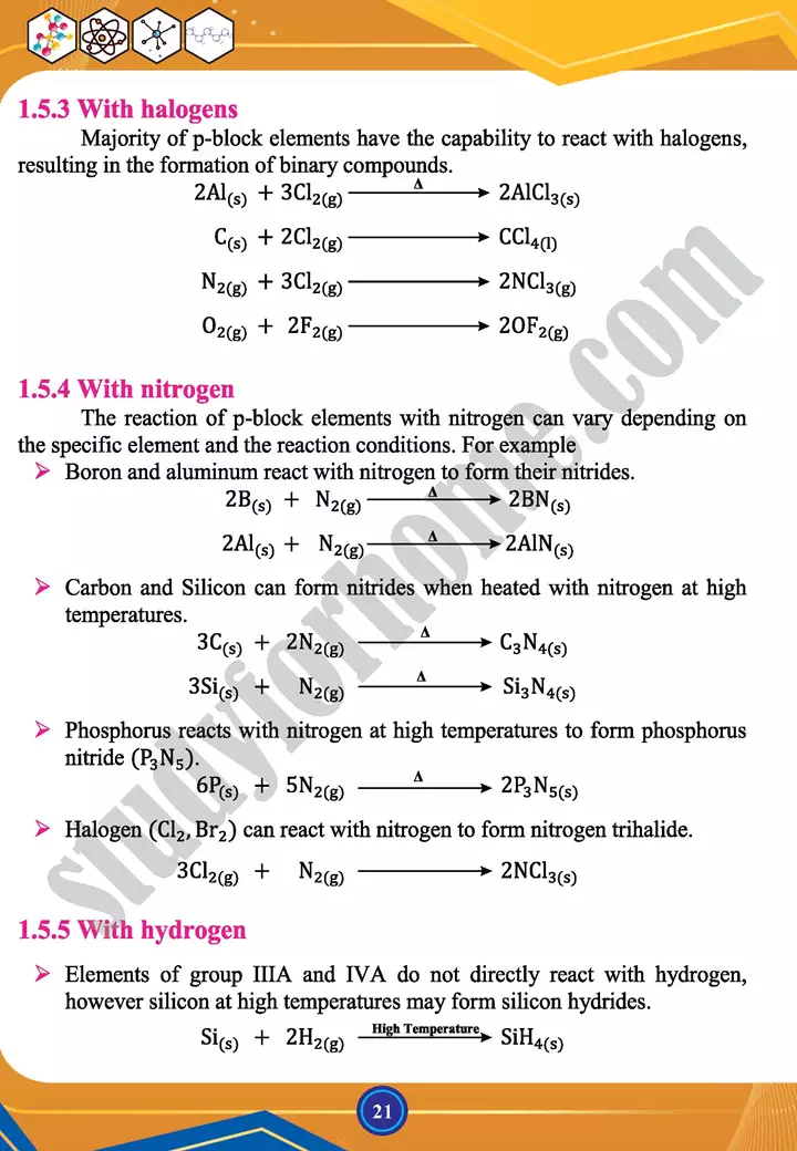 chapter 1 chemistry of representative elements chemistry 12th text book 21