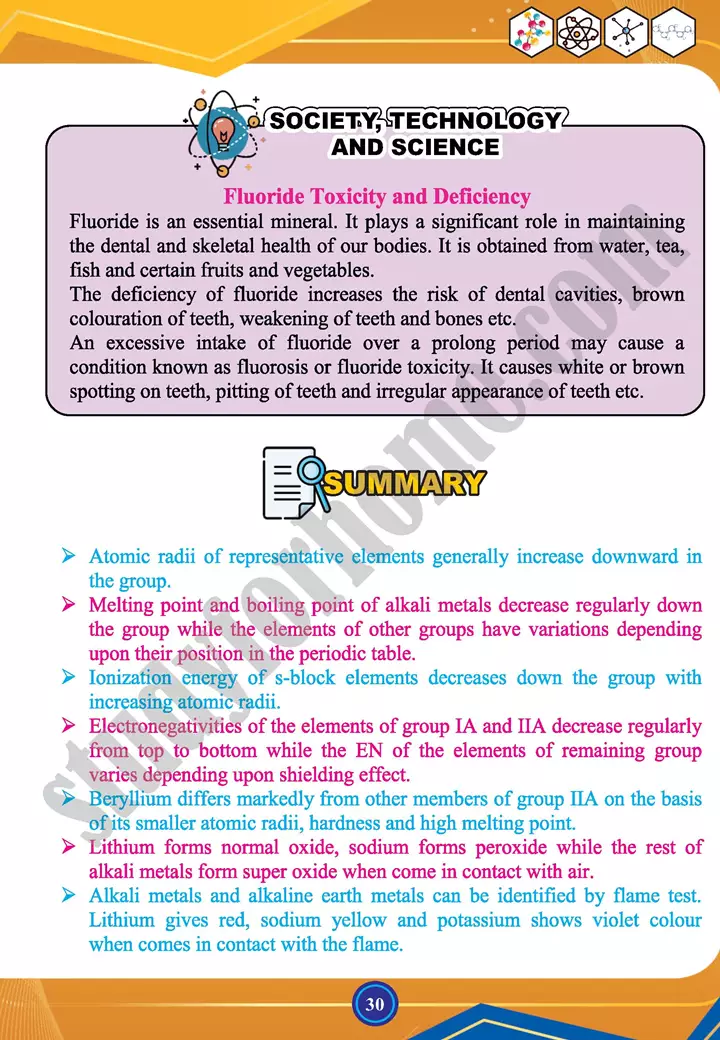 chapter 1 chemistry of representative elements chemistry 12th text book 30