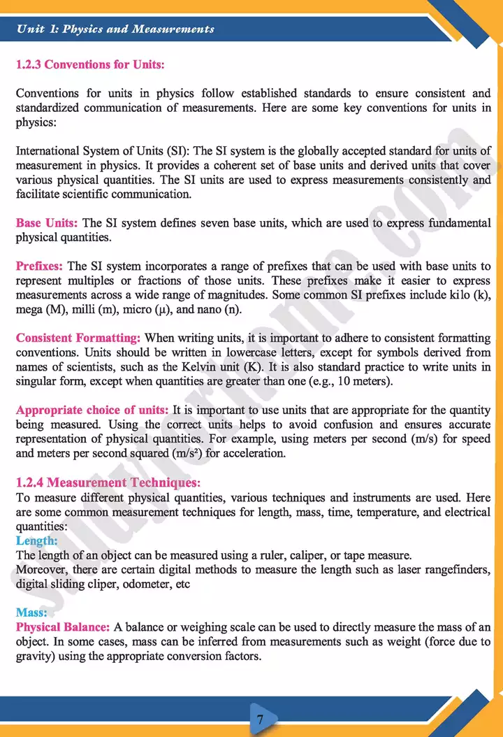 chapter 1 measurements physics 11th text book 07