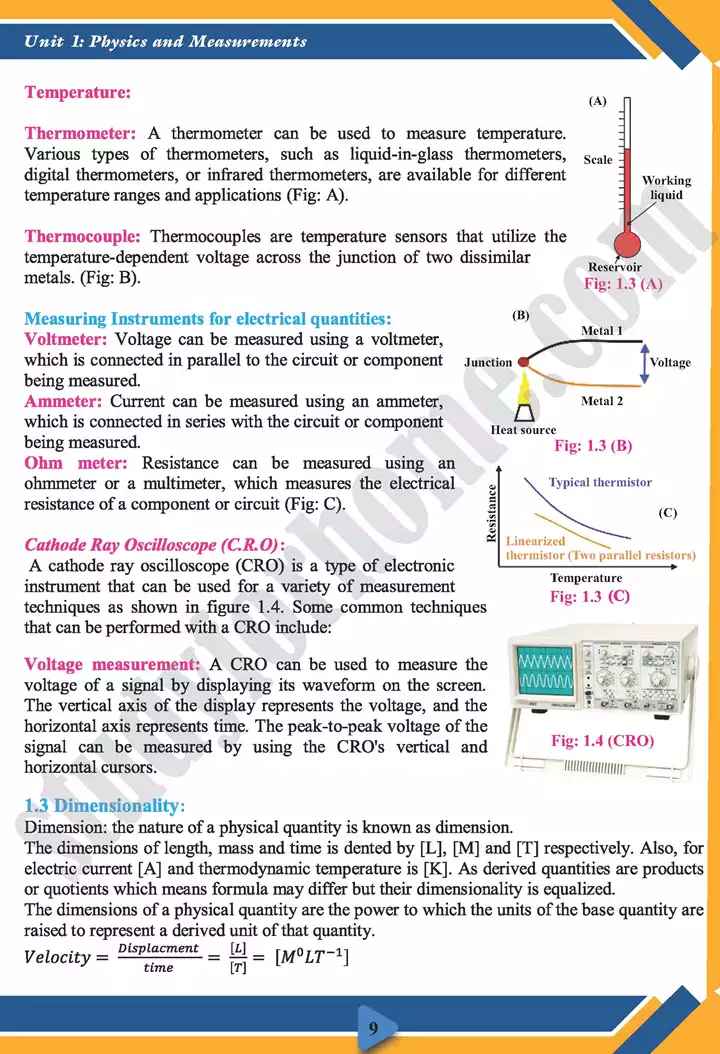 chapter 1 measurements physics 11th text book 09