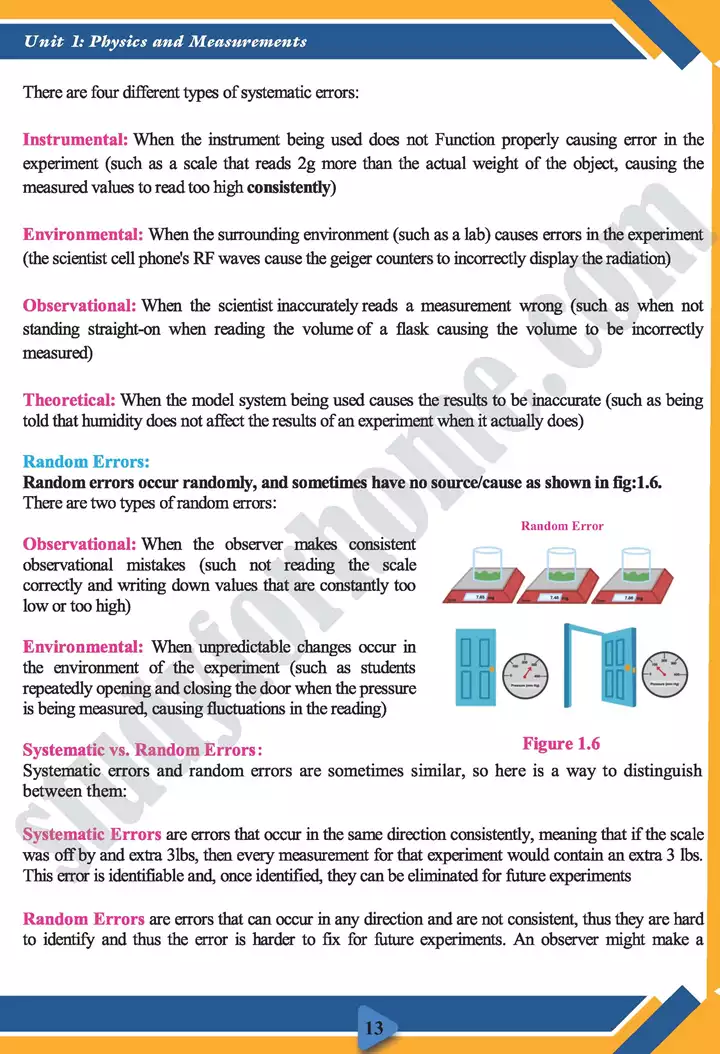 chapter 1 measurements physics 11th text book 13