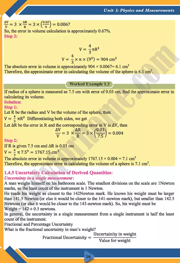 chapter 1 measurements physics 11th text book 16