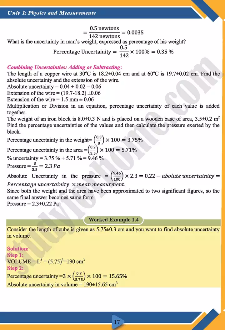 chapter 1 measurements physics 11th text book 17