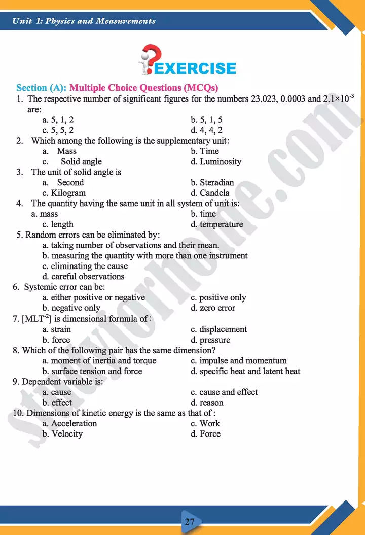 chapter 1 measurements physics 11th text book 27