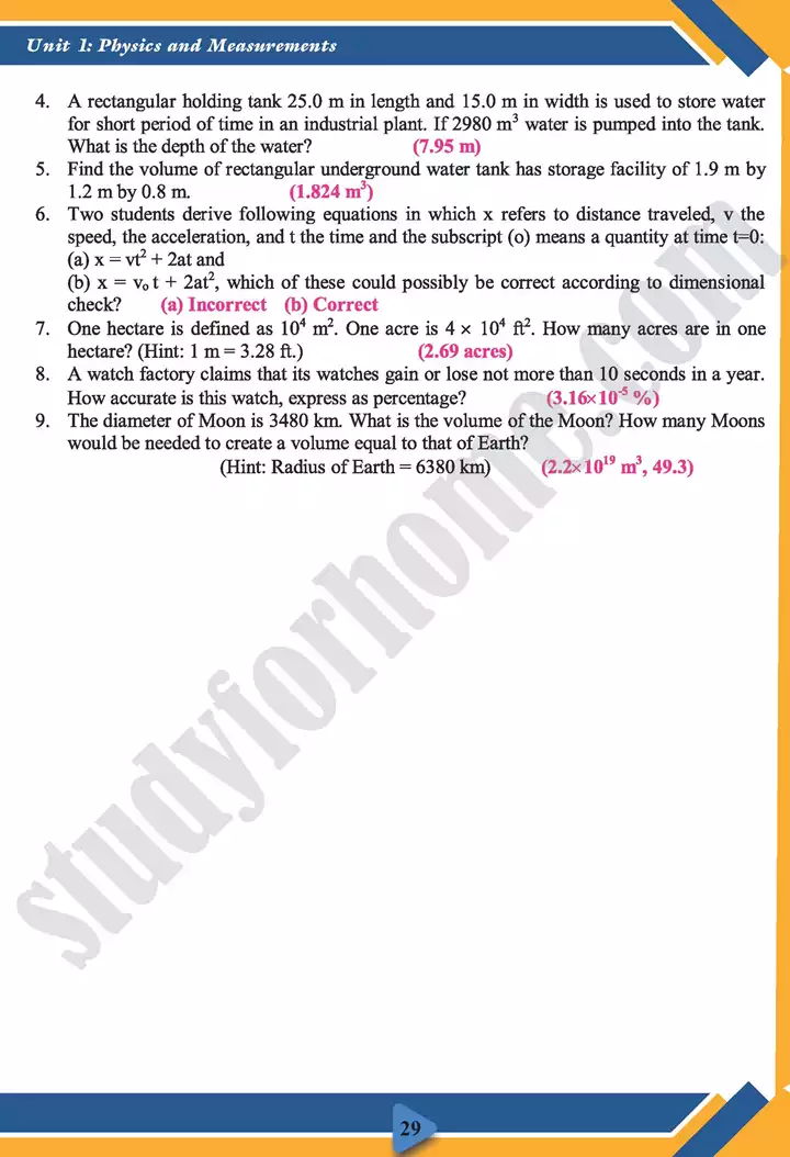 chapter 1 measurements physics 11th text book 29