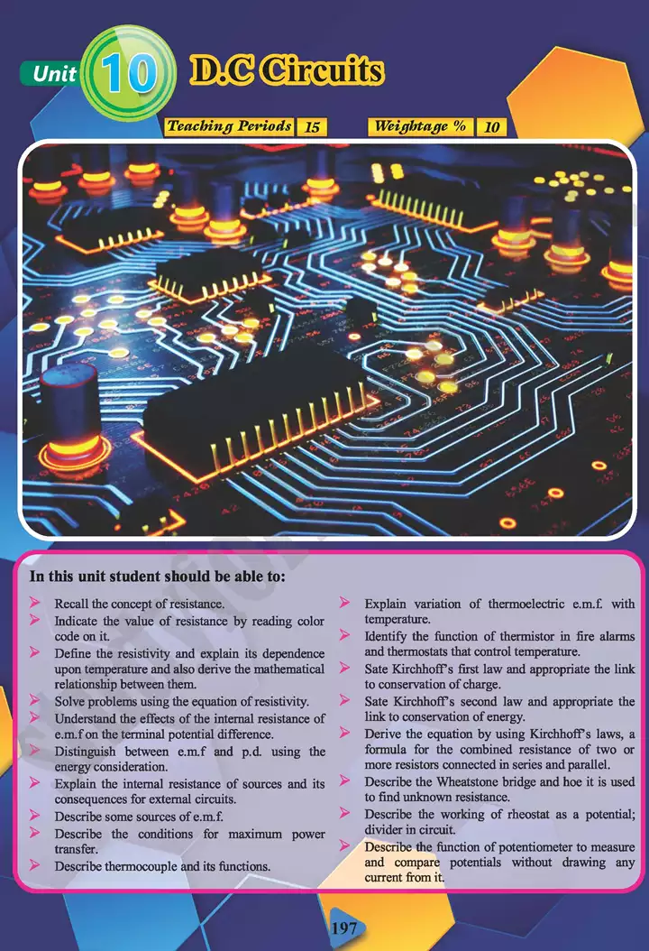 D.C Circuits - Chapter 10 - Physics 11th Text Book