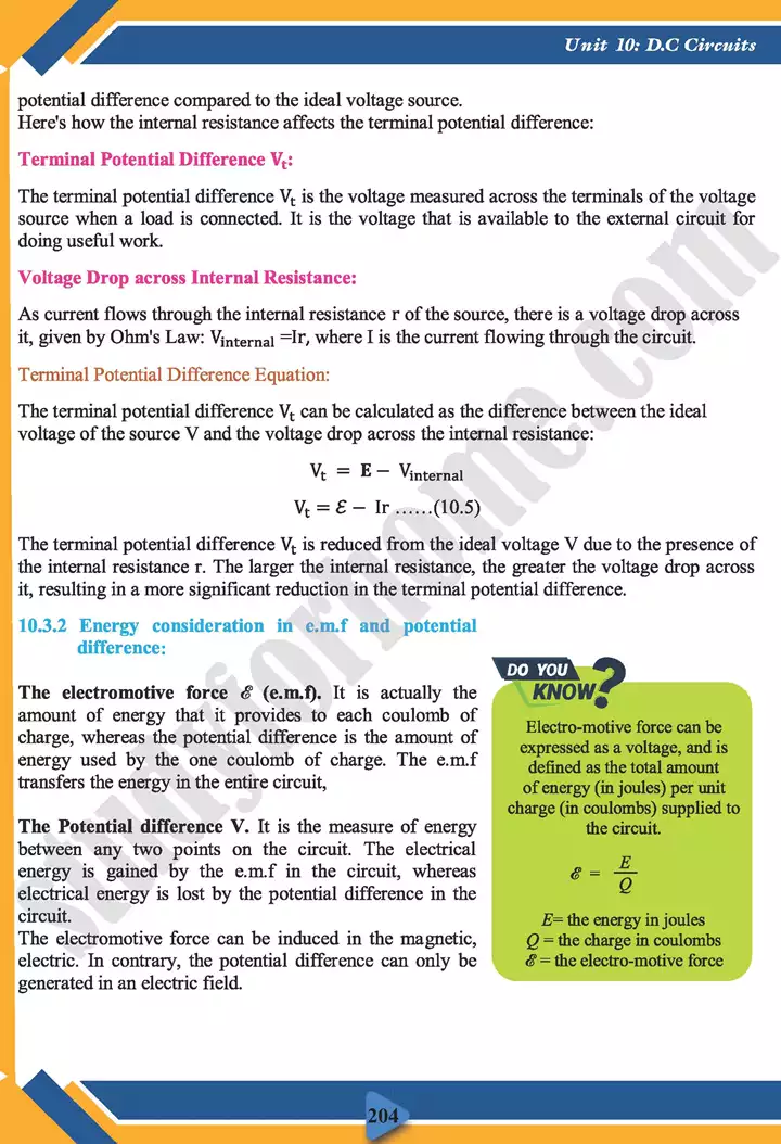 chapter 10 d c circuits physics 11th text book 08