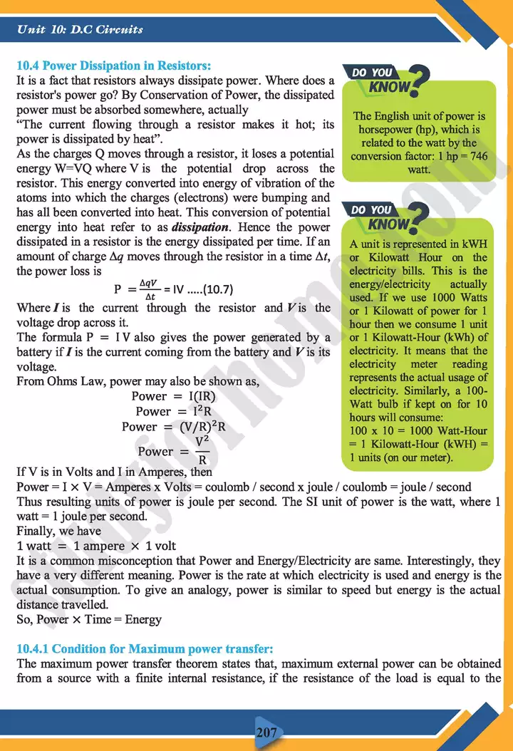 chapter 10 d c circuits physics 11th text book 11