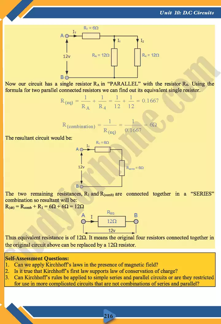 chapter 10 d c circuits physics 11th text book 20