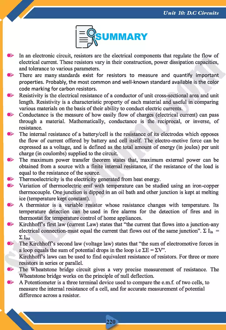chapter 10 d c circuits physics 11th text book 24