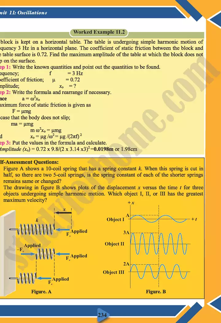 chapter 11 oscillations physics 11th text book 11