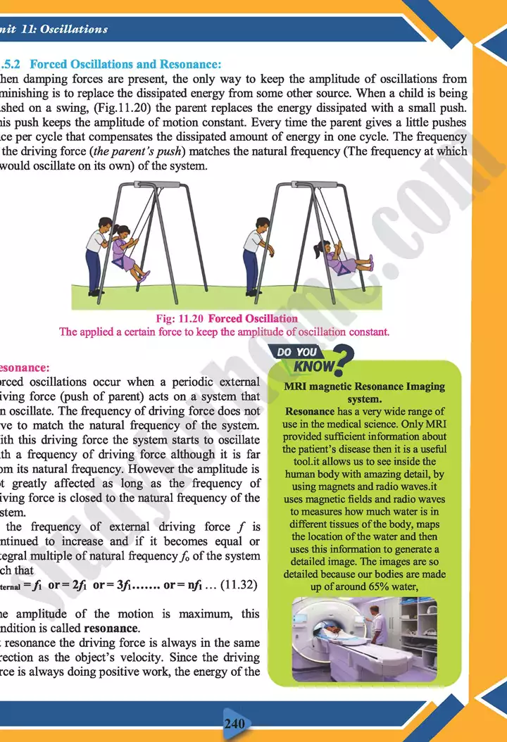 chapter 11 oscillations physics 11th text book 17