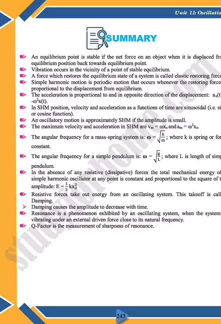 chapter 11 oscillations physics 11th text book 20