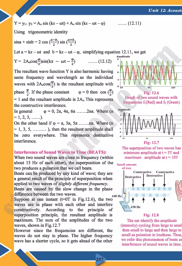 chapter 12 acoustics physics 11th text book 10