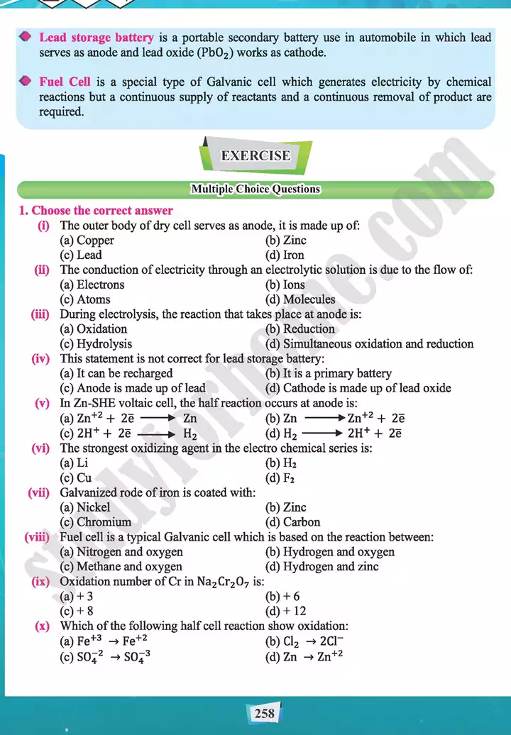 chapter 12 electrochemistry chemistry 11th text book 20