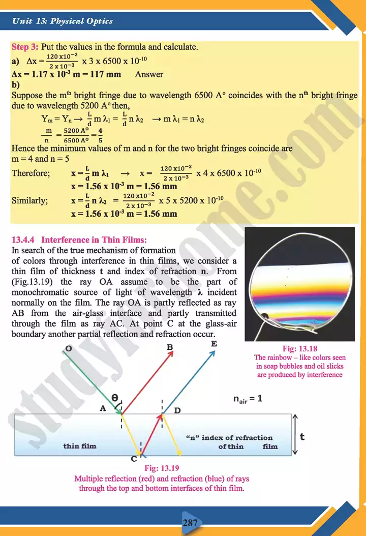 chapter 13 physical optics physics 11th text book 13