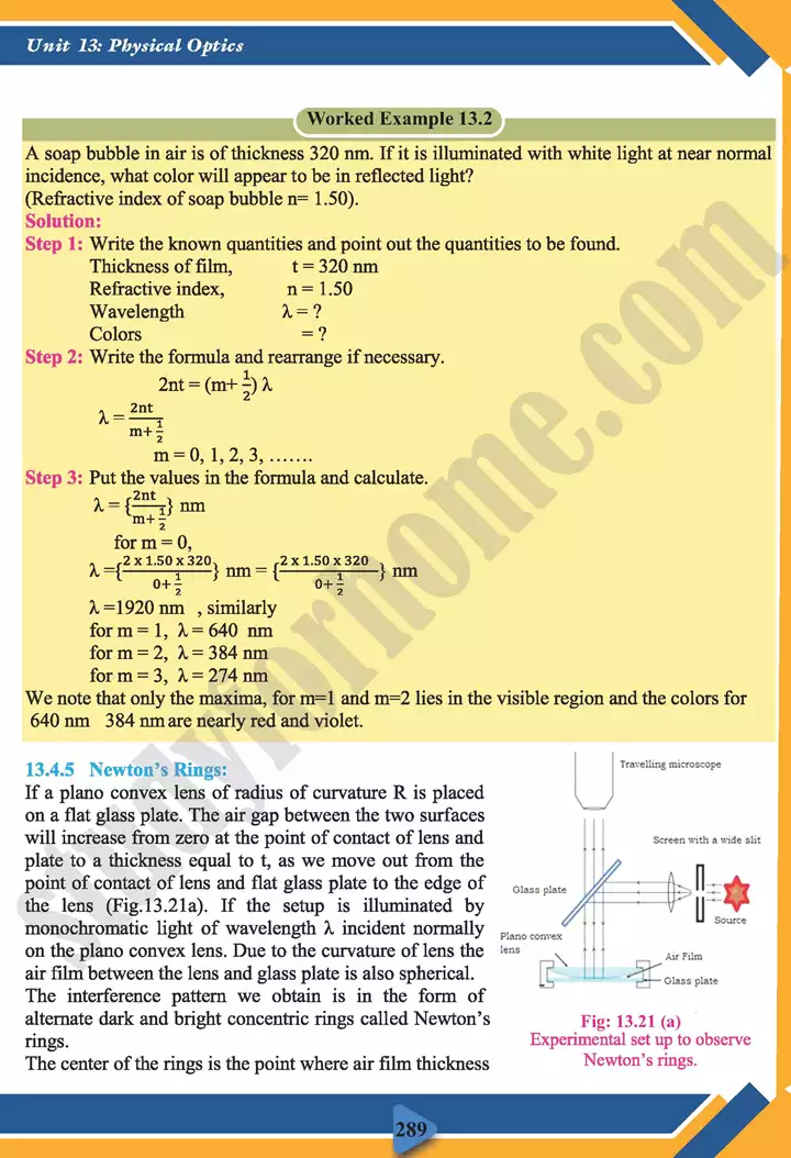 chapter 13 physical optics physics 11th text book 15