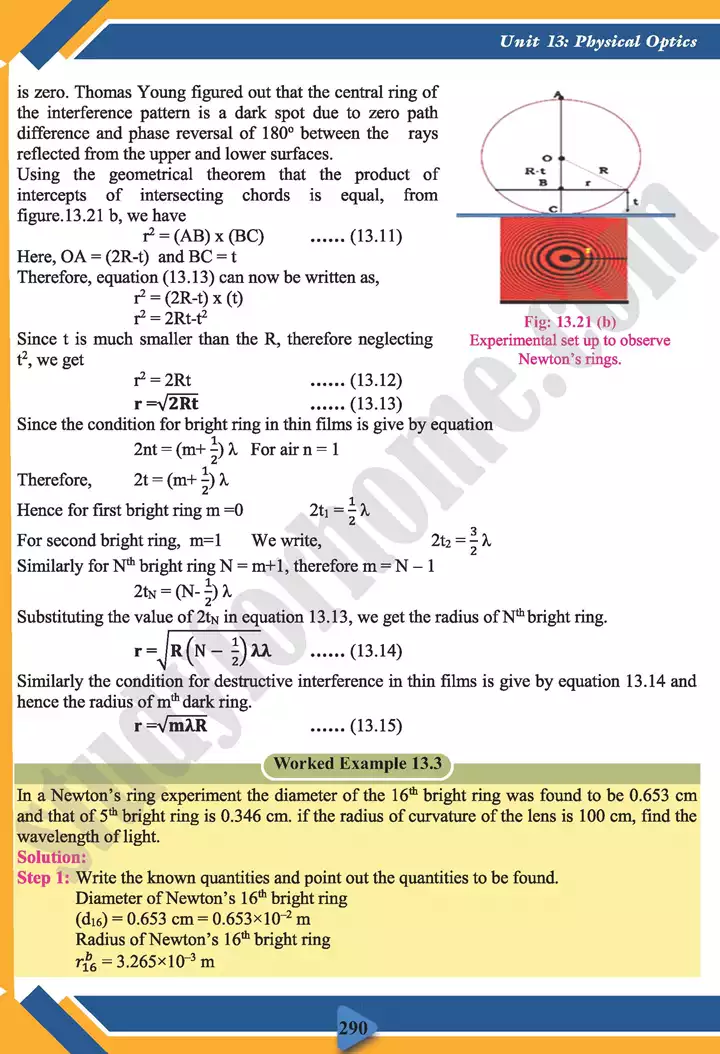 chapter 13 physical optics physics 11th text book 16