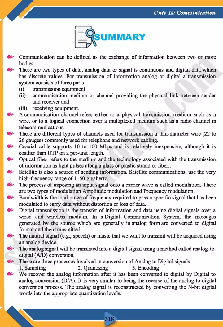 chapter 14 communication physics 11th text book 14