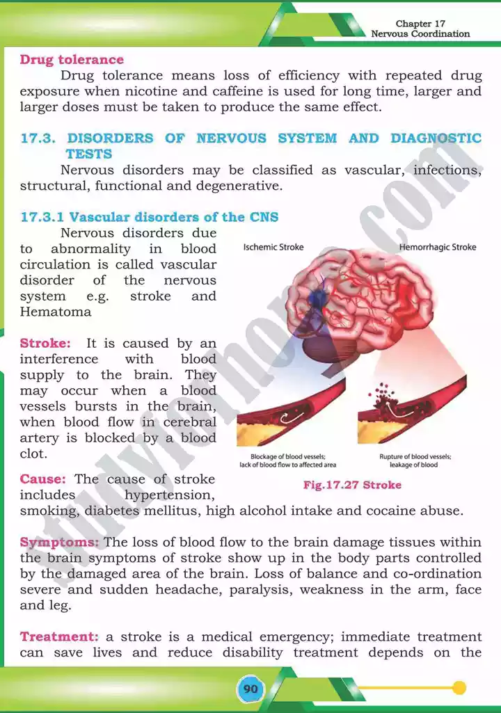 chapter 17 nervous coordination biology 12th text book 31