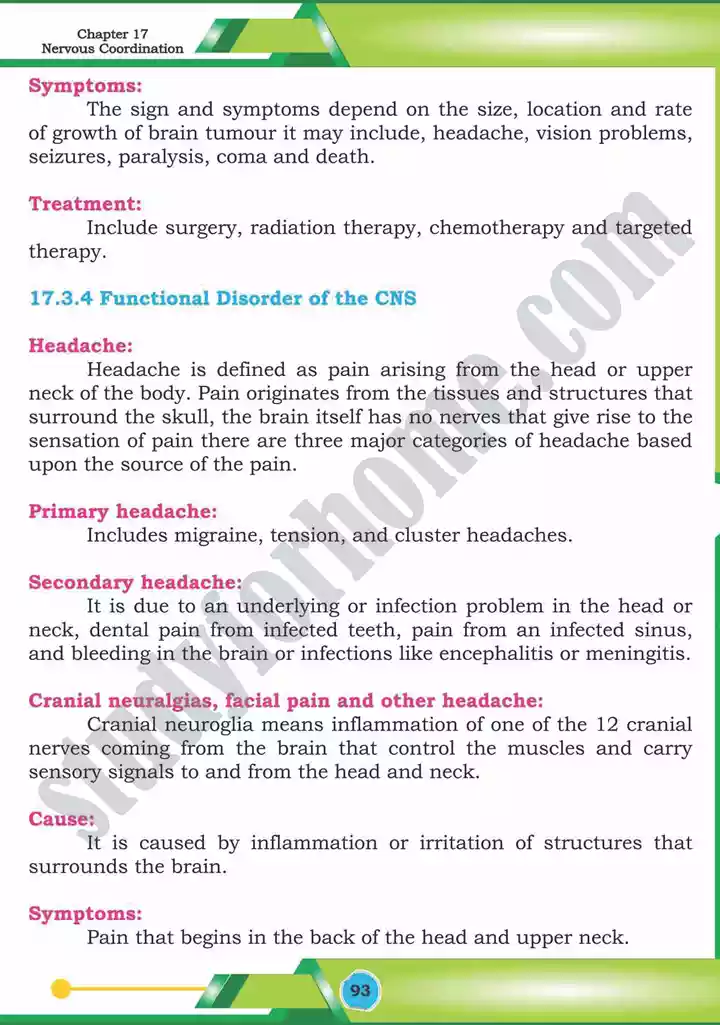 chapter 17 nervous coordination biology 12th text book 34