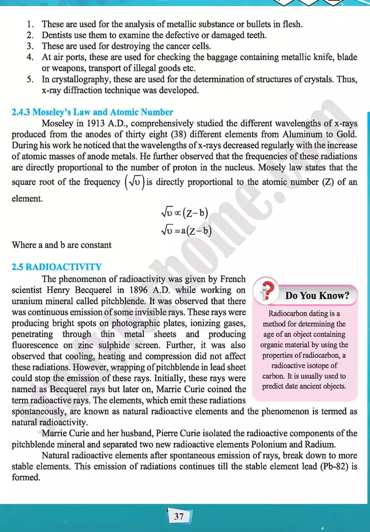 chapter 2 atomic structure chemistry 11th text book 16