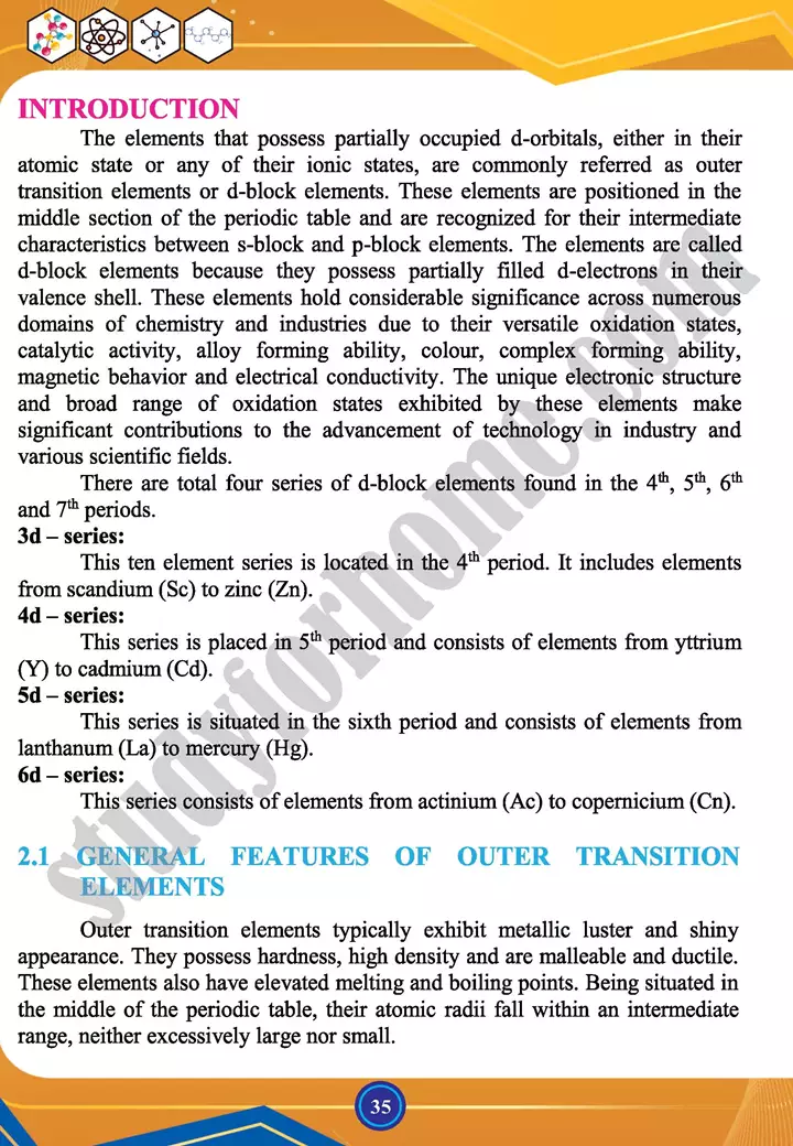 chapter 2 chemistry of outer transition d block elements chemistry 12th text book 02