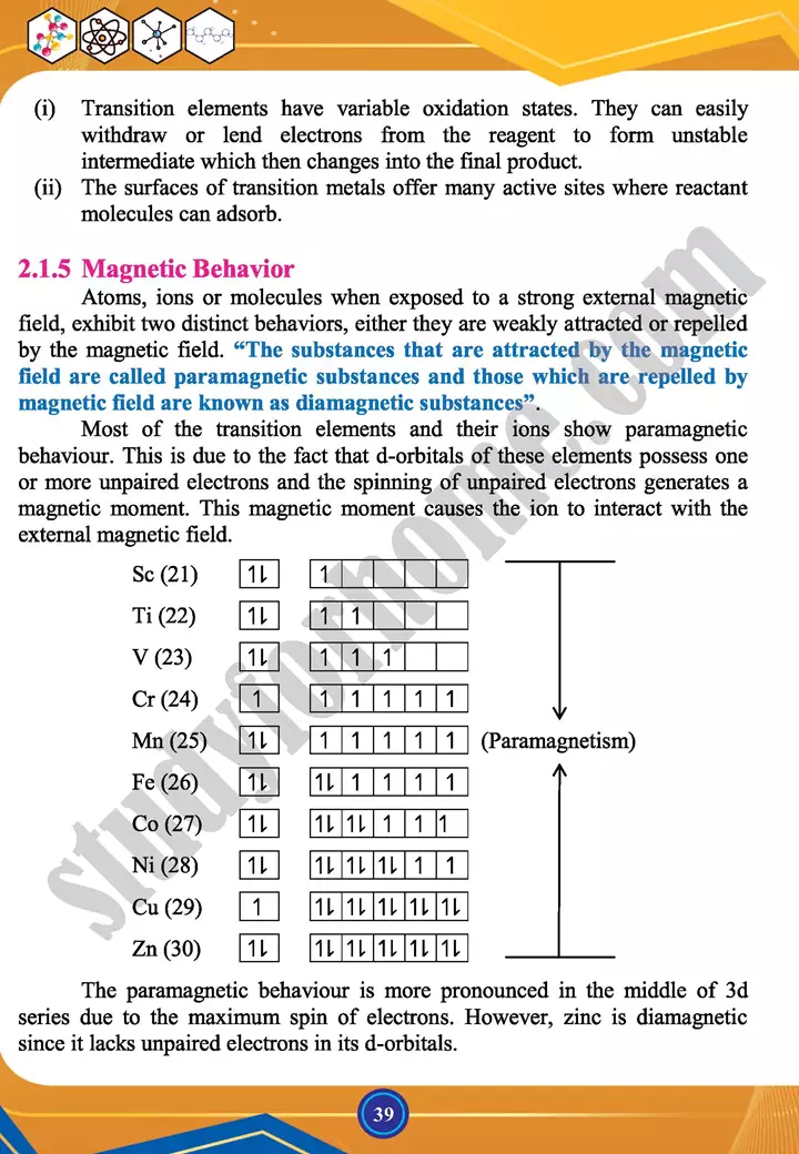 chapter 2 chemistry of outer transition d block elements chemistry 12th text book 06