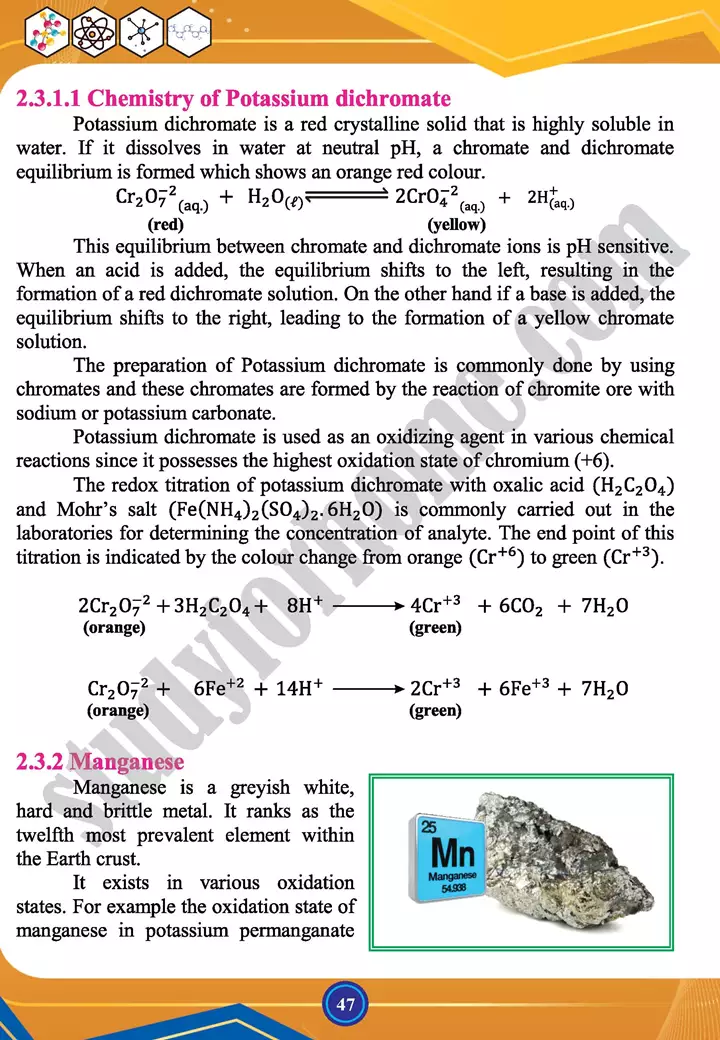 chapter 2 chemistry of outer transition d block elements chemistry 12th text book 14