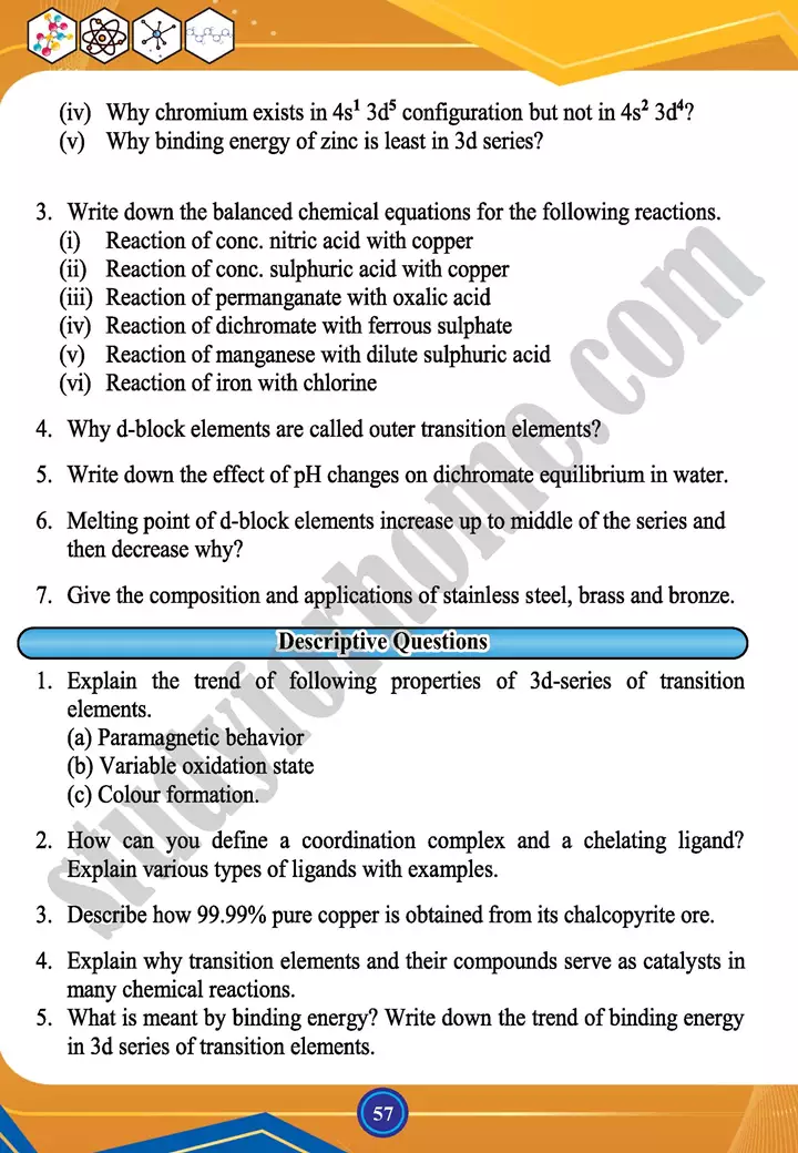 chapter 2 chemistry of outer transition d block elements chemistry 12th text book 24