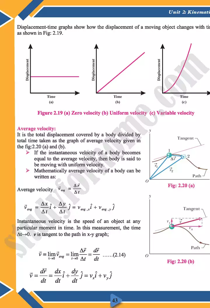 chapter 2 kinematics physics 11th text book 14