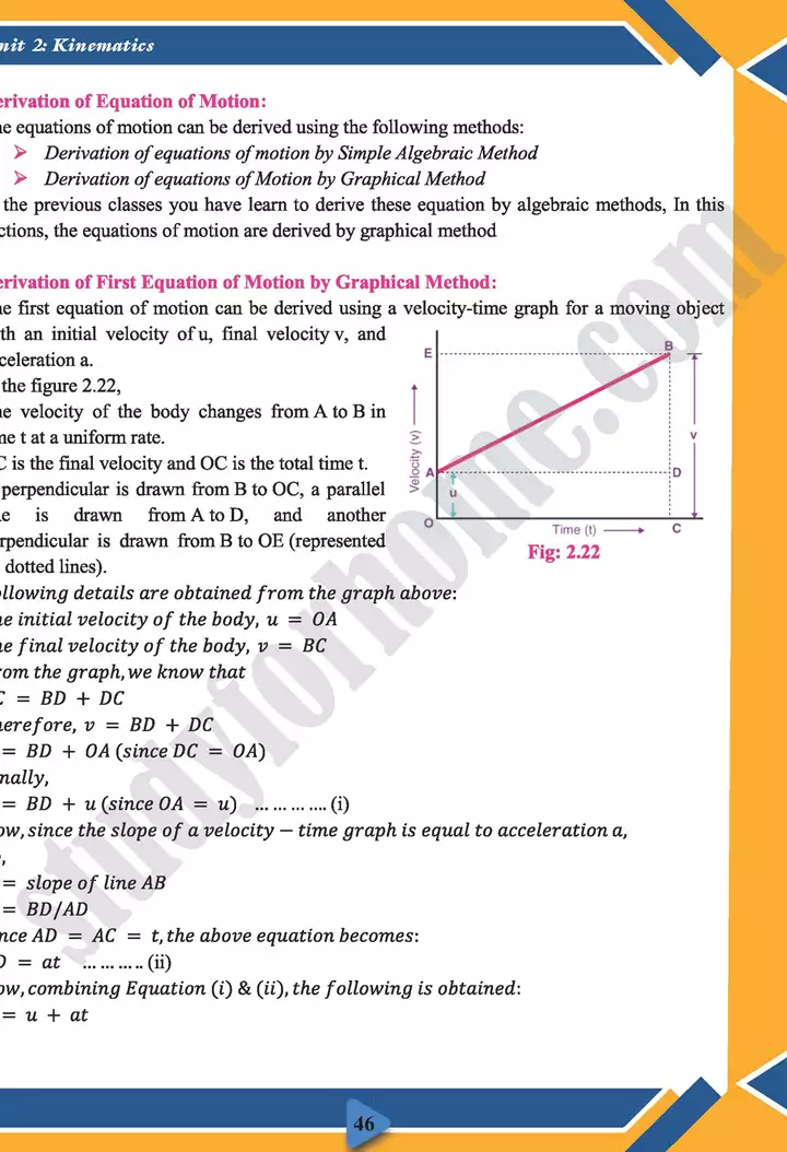 chapter 2 kinematics physics 11th text book 17