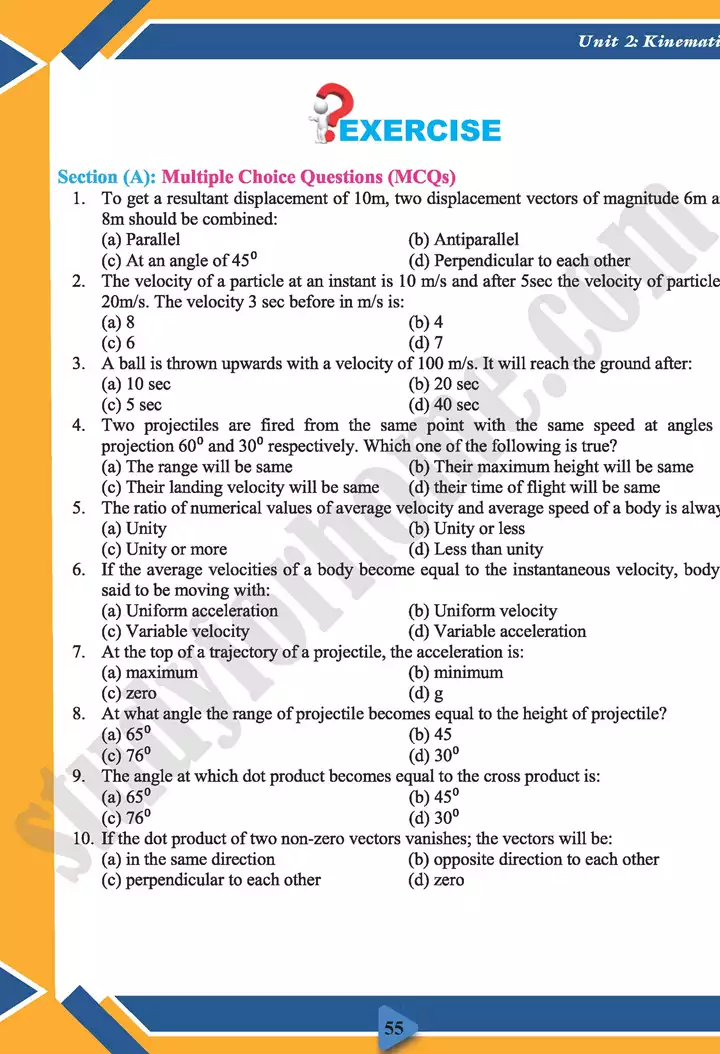 chapter 2 kinematics physics 11th text book 26