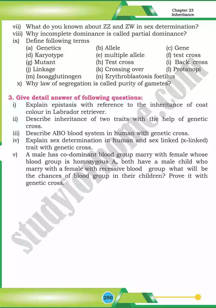 chapter 23 inheritance biology 12th text book 43