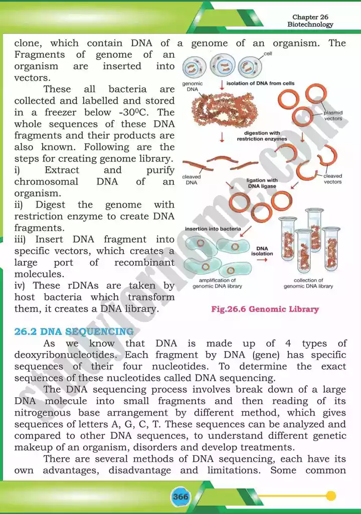 chapter 26 biotechnology biology 12th text book 11