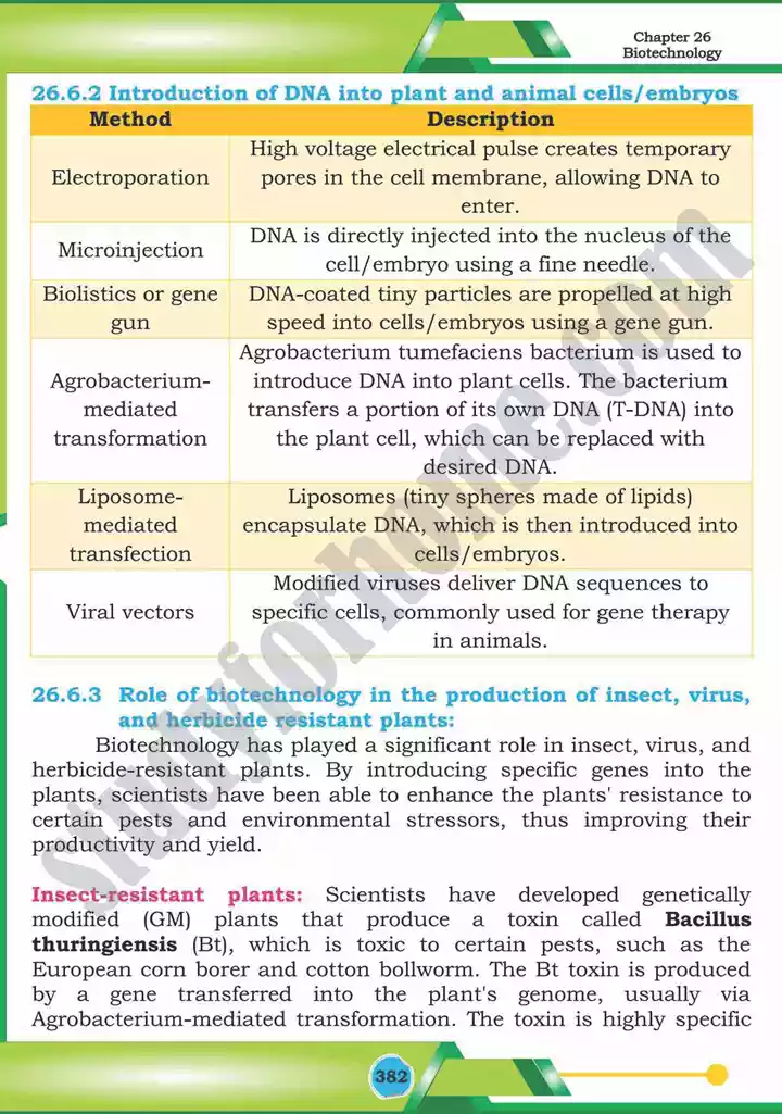 chapter 26 biotechnology biology 12th text book 27