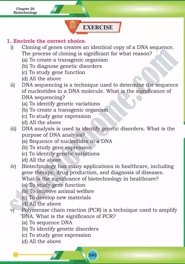 chapter 26 biotechnology biology 12th text book 38