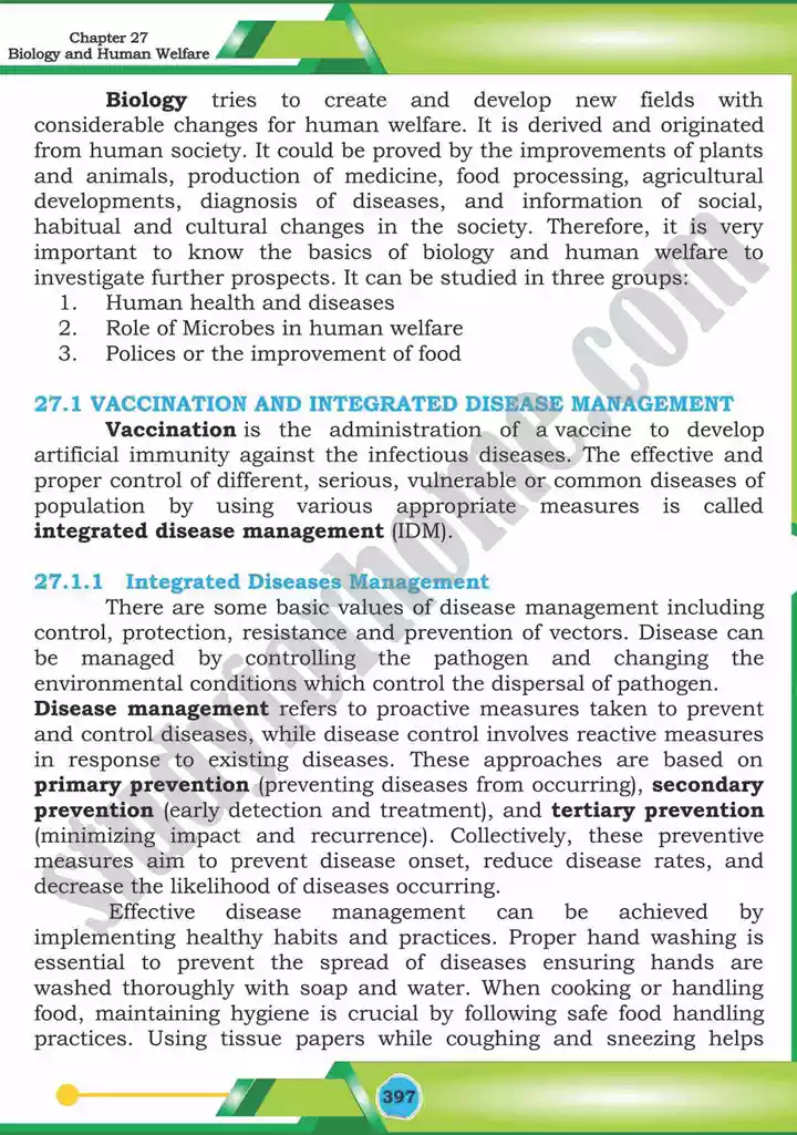 chapter 27 biology and human welfare biology 12th text book 02