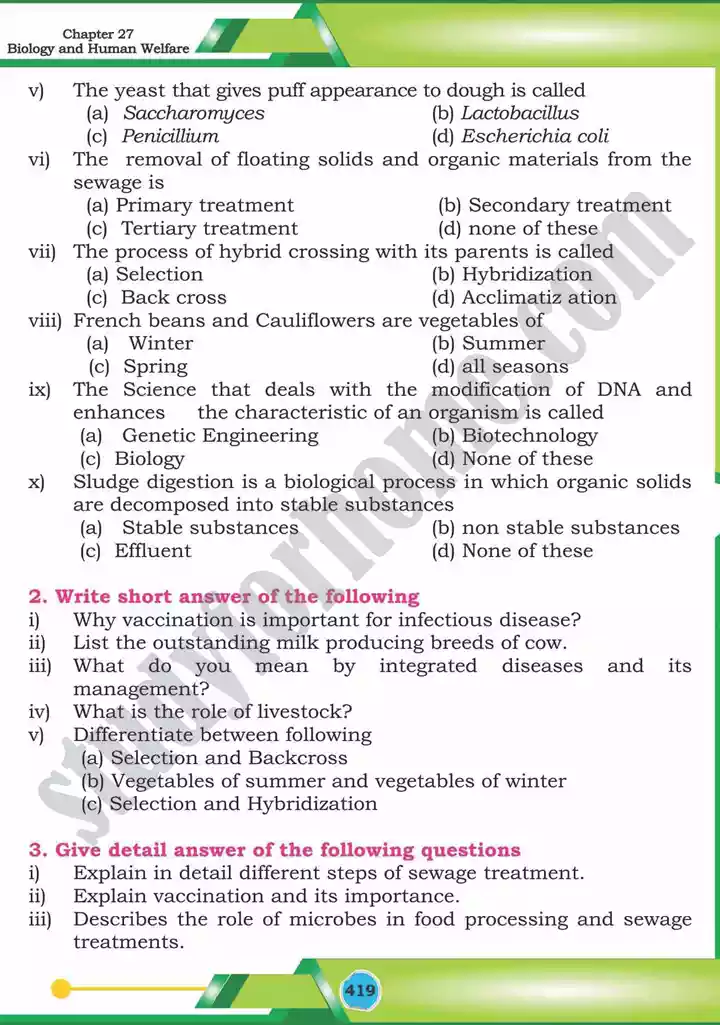 chapter 27 biology and human welfare biology 12th text book 24