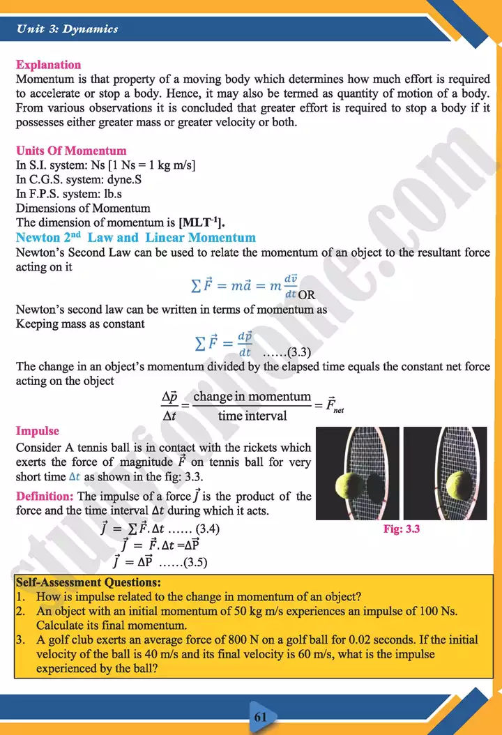 chapter 3 dynamics physics 11th text book 05