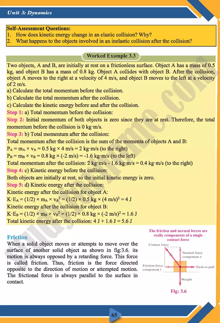 chapter 3 dynamics physics 11th text book 09