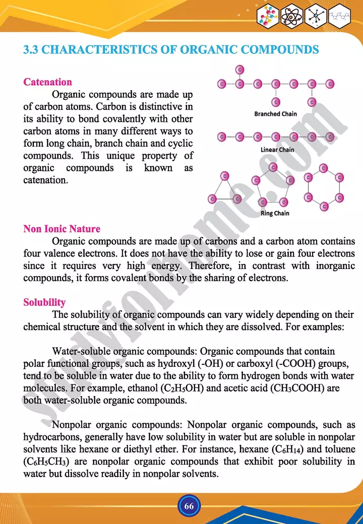 chapter 3 organic compounds chemistry 12th text book 09