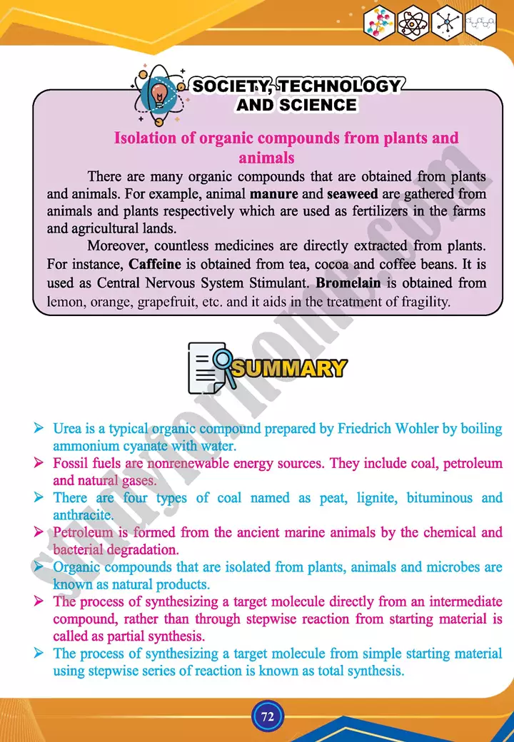 chapter 3 organic compounds chemistry 12th text book 15