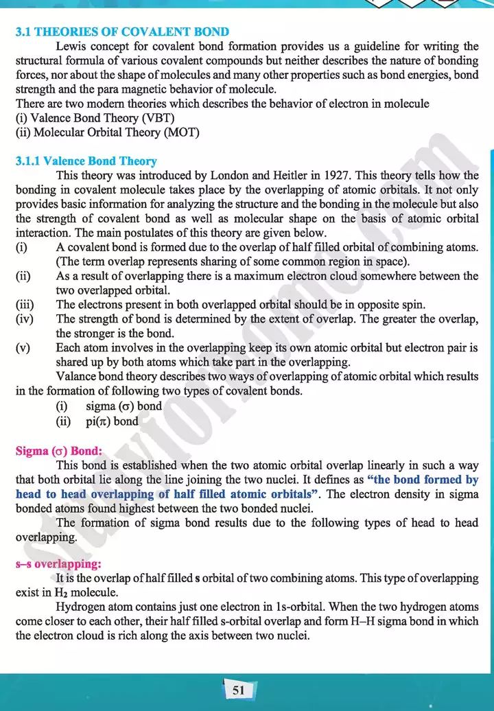 chapter 3 theories of covalent bonding and shapes of molecules chemistry 11th text book 02