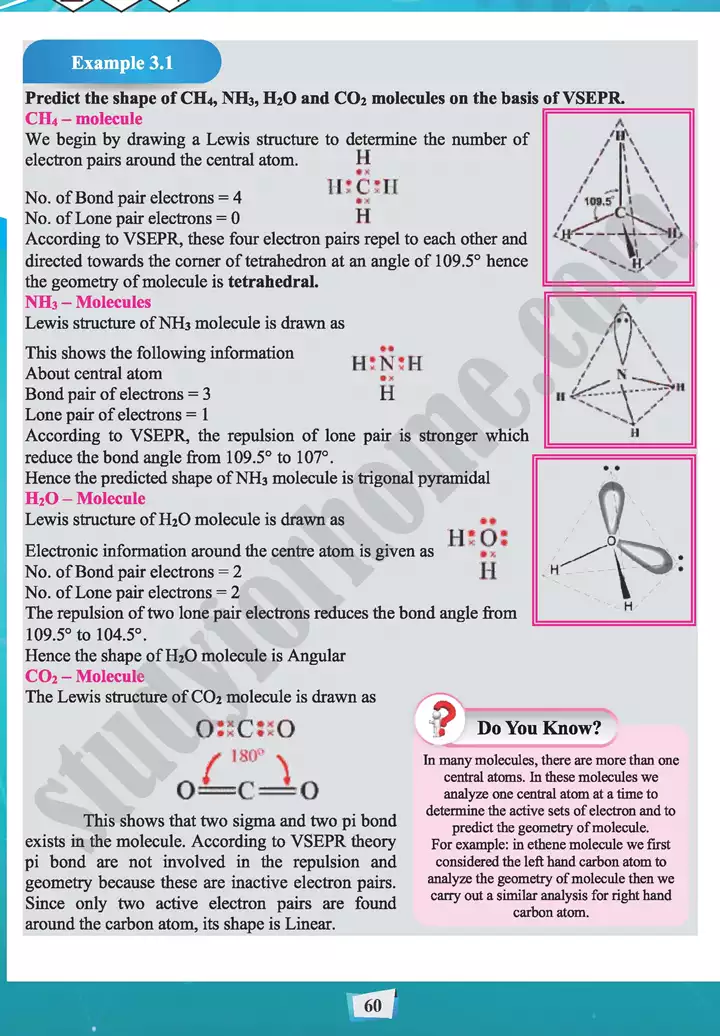 chapter 3 theories of covalent bonding and shapes of molecules chemistry 11th text book 11