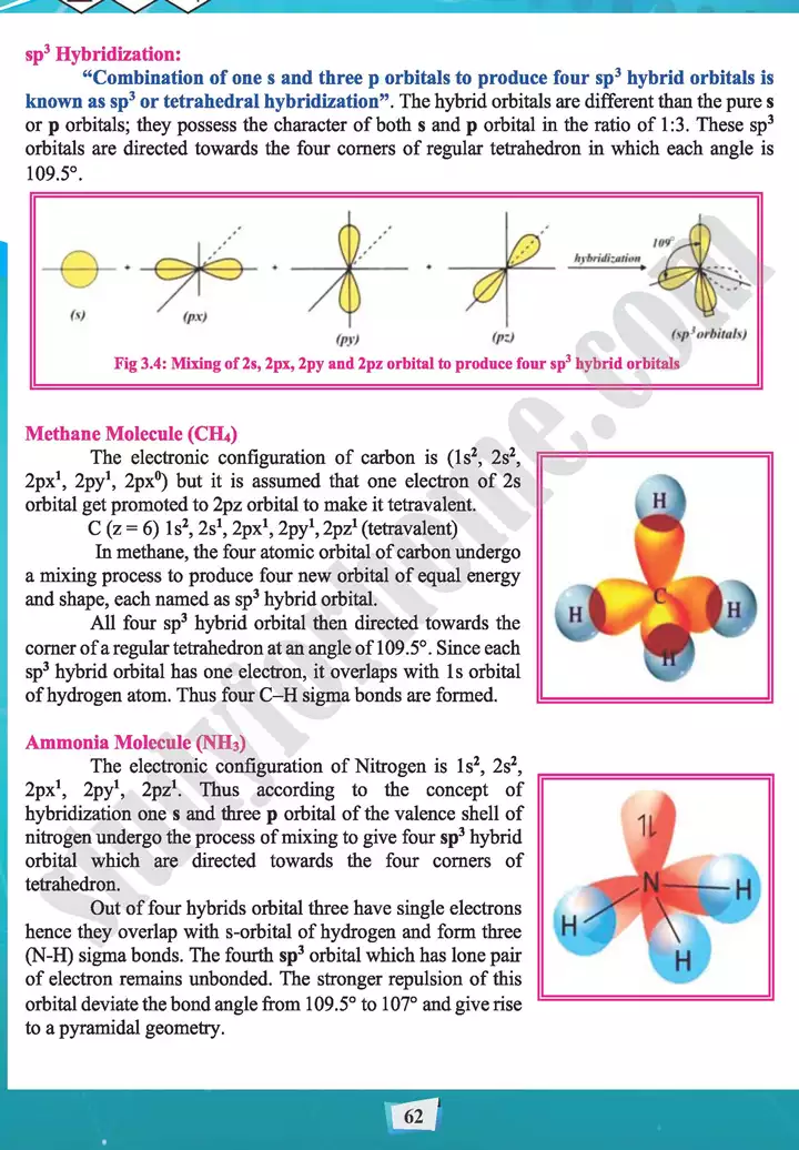 chapter 3 theories of covalent bonding and shapes of molecules chemistry 11th text book 13